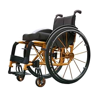 自走式折り畳み車椅子【自走式】【2枚シート付】 (シャインオレンジ+ルビーレッド Amazon | ナイス ウェイ8 (Nice Way8)【カラー変更可能！】 自走